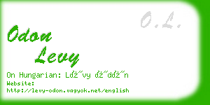 odon levy business card